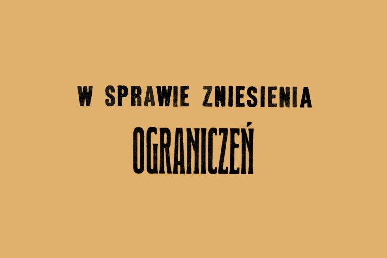 Zniesienie obostrzeń epidemicznych z wyjątkiem maseczek