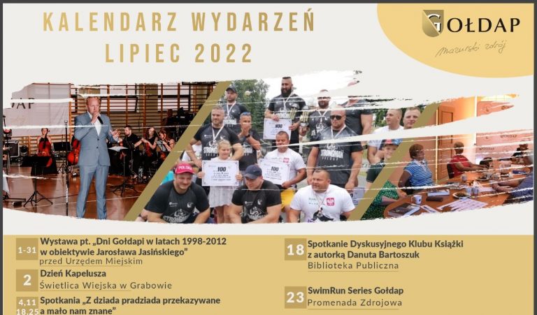 Kalendarz wydarzeń lipiec 2022