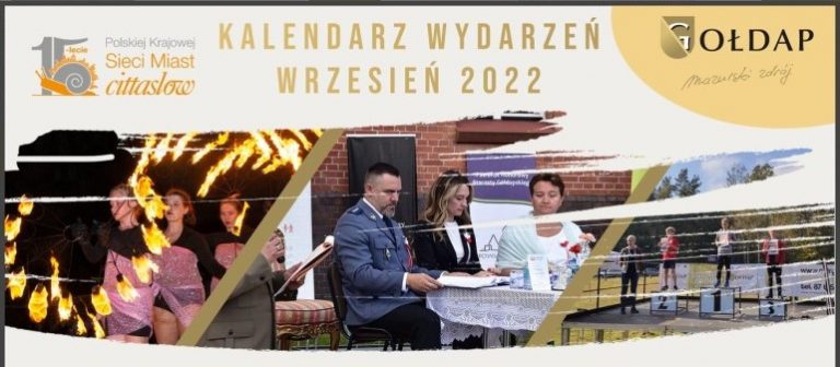 Kalendarz na wrzesień 2022