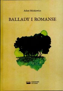 Okładka książki „Ballady i romanse” Adama Mickiewicza.