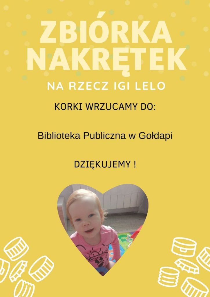 Plakat z informacjami i zdjęciem dziewczynki