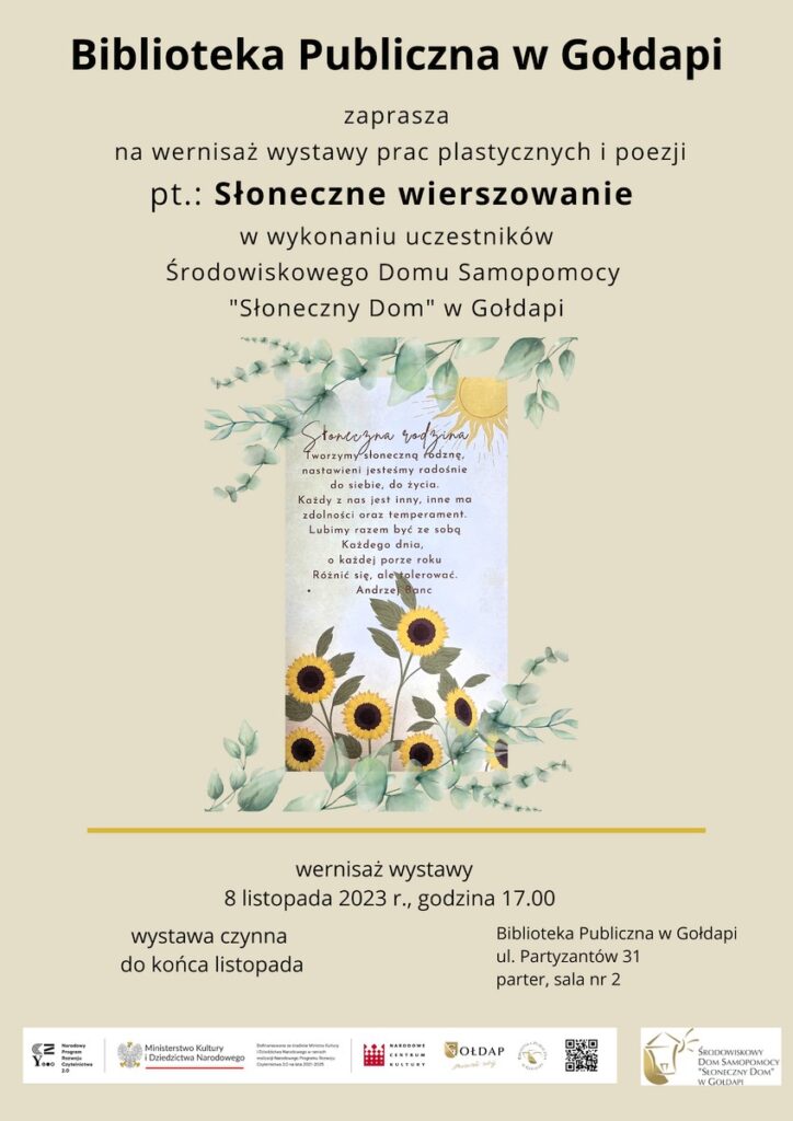 Plakat informujący o wydarzeniu. 