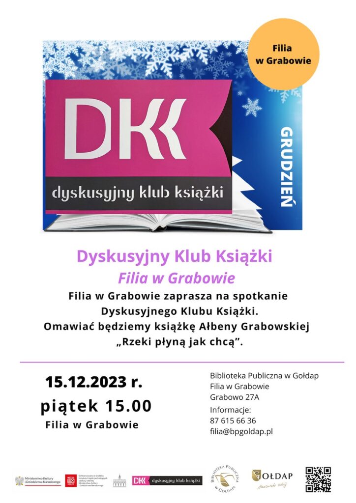 Plakat opisujący spotkanie DKK