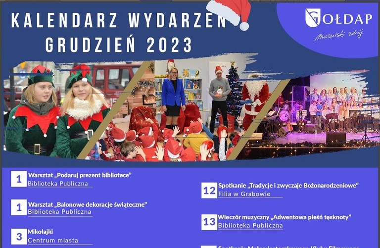 Kalendarz wydarzeń na grudzień 2023