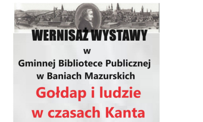 Wernisaż wystawy w Gminnej Bibliotece Publicznej w Baniach Mazurskich