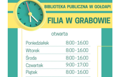 Filia w Grabowie będzie otwarta dłużej…