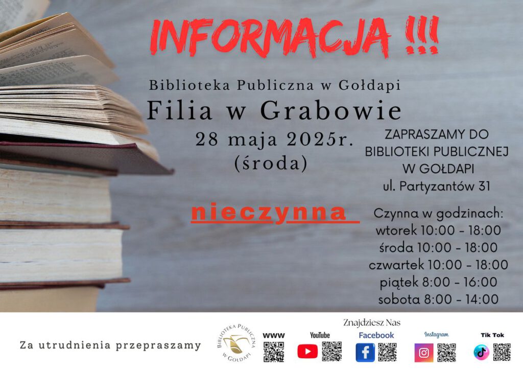 Na zdjęciu widzimy plakat informujący o wydarzeniu. 