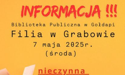 Filia w Grabowie- nieczynna
