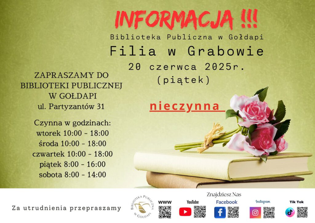 Na zdjęciu widzimy plakat informujący o wydarzeniu.