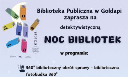 Detektywistyczna Noc Bibliotek w Gołdapi!