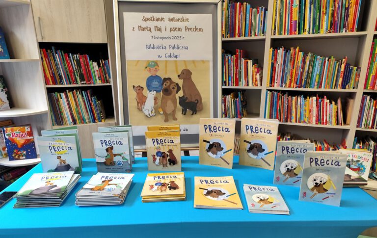 Pies bohaterem literackim – spotkanie autorskie z Martą Maj i psem Preclem