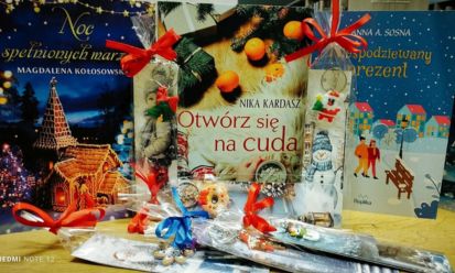 Park pełen mikołajkowych inspiracji z biblioteką