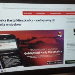 Na zdjęciu widzimy ekran komputera informujący o gołdapskiej karcie mieszkańca.