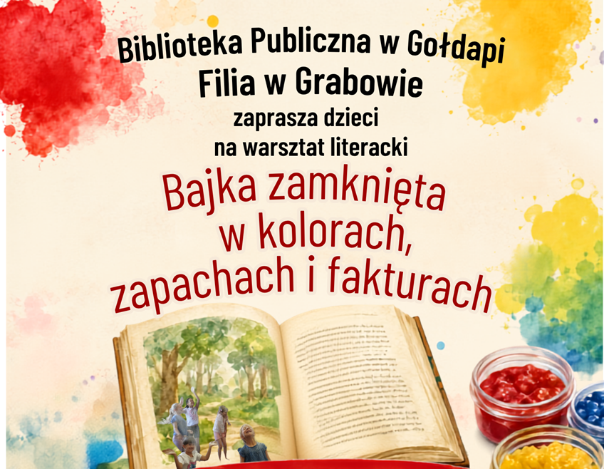 📚🎨 Już jutro widzimy się na warsztatach literackich 🌈✨