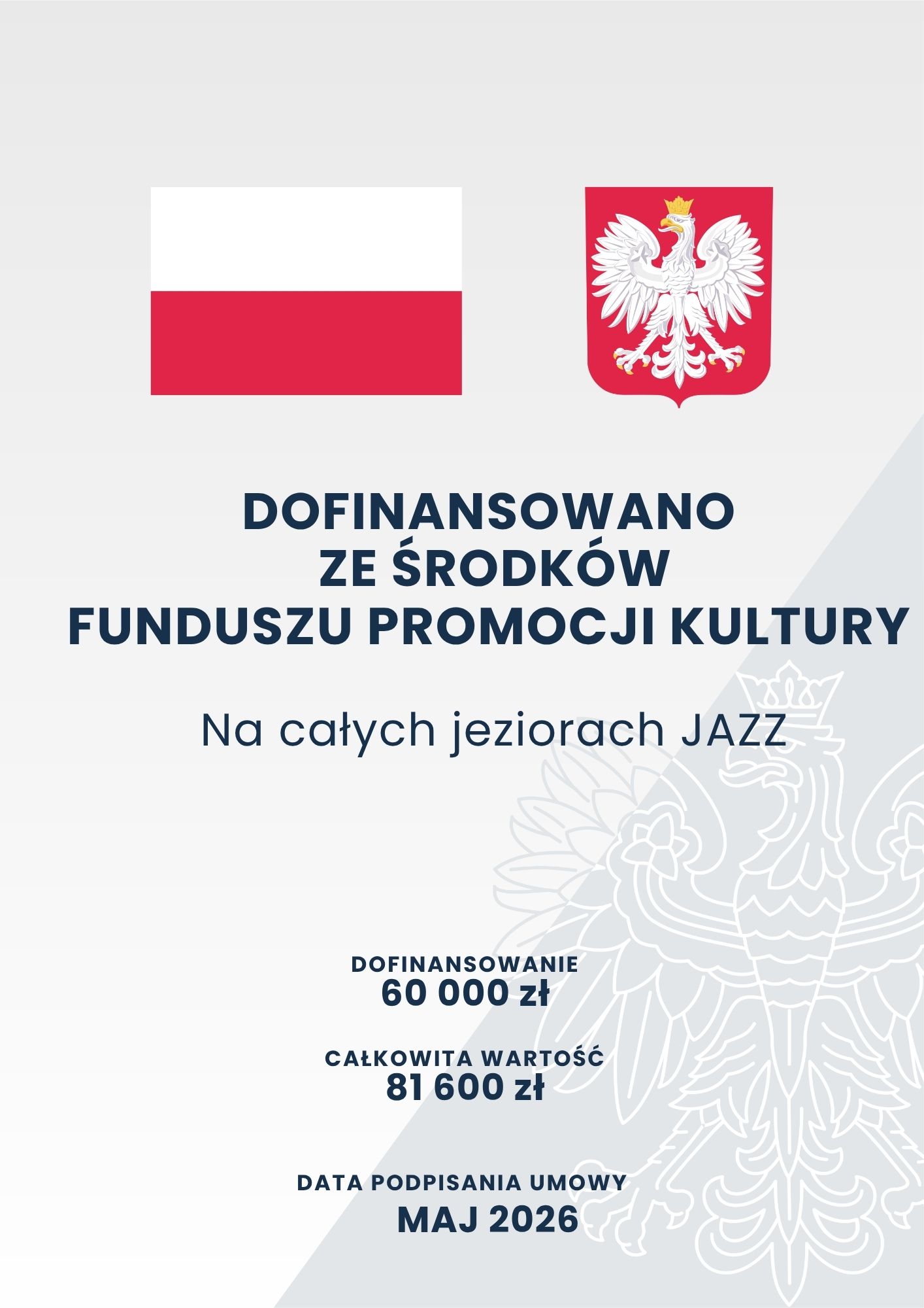 Informacja o otrzymanym dofinansowaniu