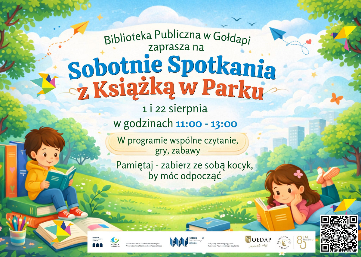 ❓ Szukacie pomysłu na rodzinne, letnie przedpołudnie? 📚🌳☀️