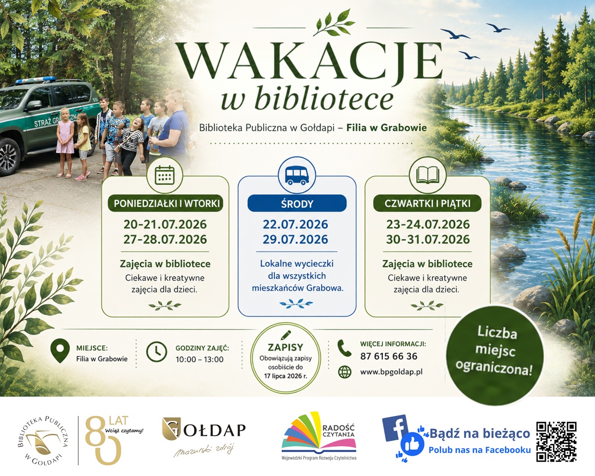 🌞 Wakacyjna przygoda zaczyna się w bibliotece! 📚