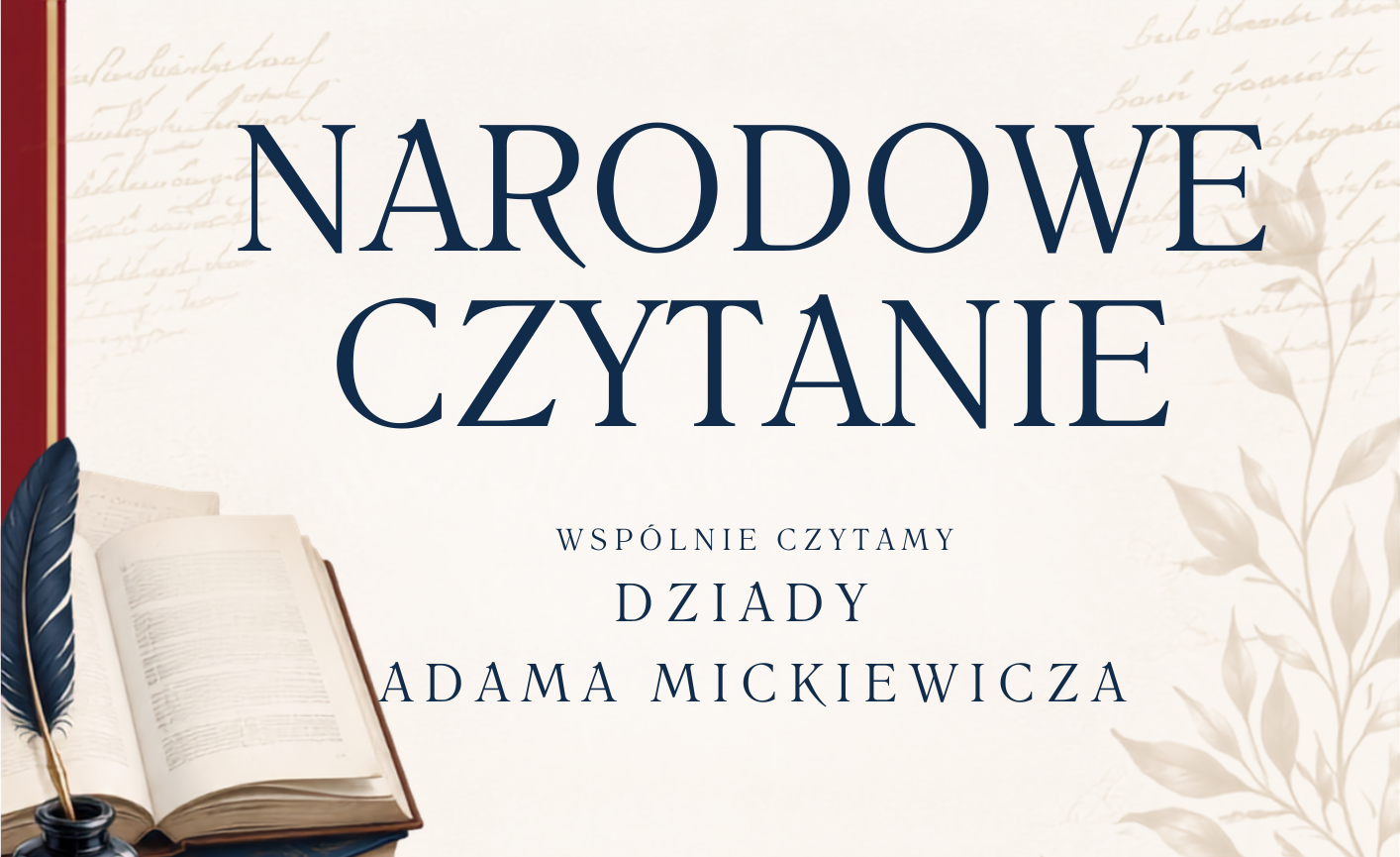 Narodowe Czytanie 2026 – wspólnie czytajmy „Dziady” Adama Mickiewicza