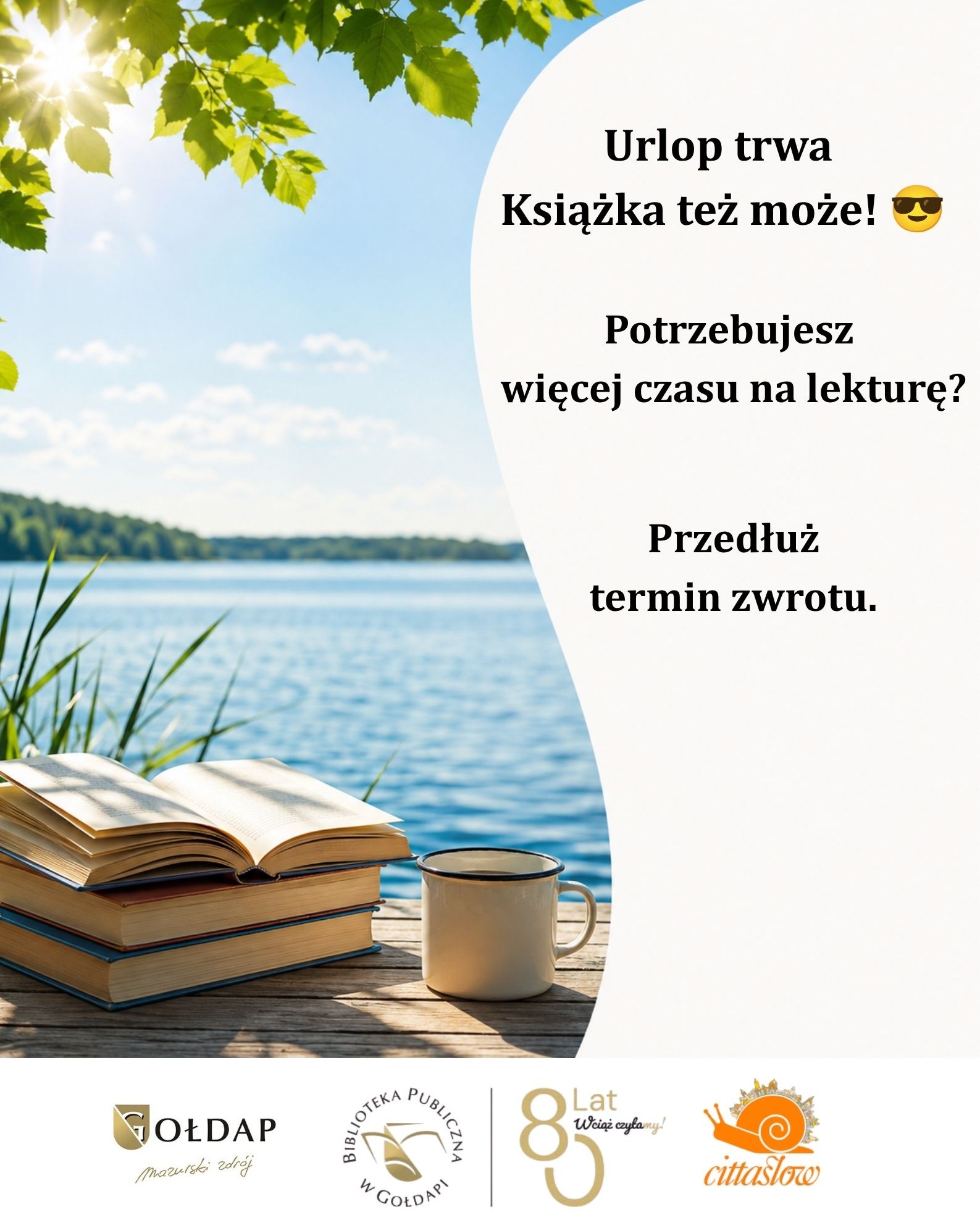 Zanim ruszysz z książką na urlop… sprawdź termin zwrotu!