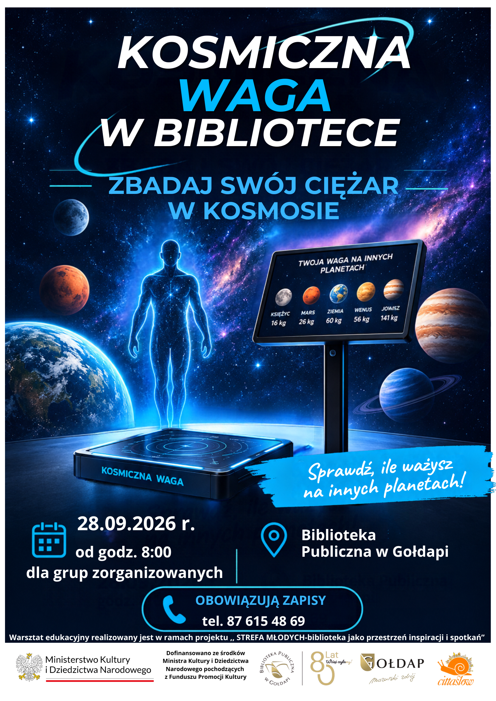 A gdyby tak sprawdzić, ile ważysz… na Marsie? A ile na Księżycu?