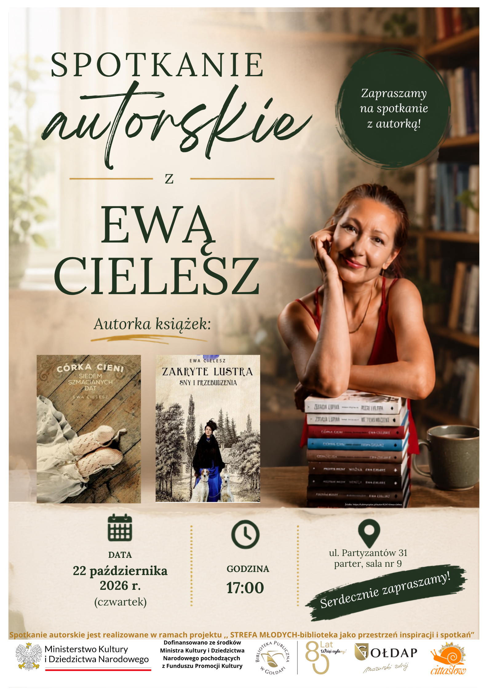 A GDYBY TAK ZAMIAST TYLKO CZYTAĆ… SPOTKAĆ SIĘ Z AUTORKĄ?