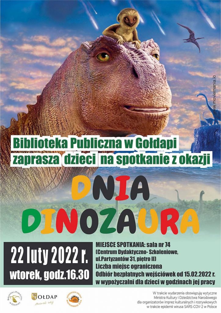 Na zdjęciu widzimy dinozaury, wodę oraz skały.